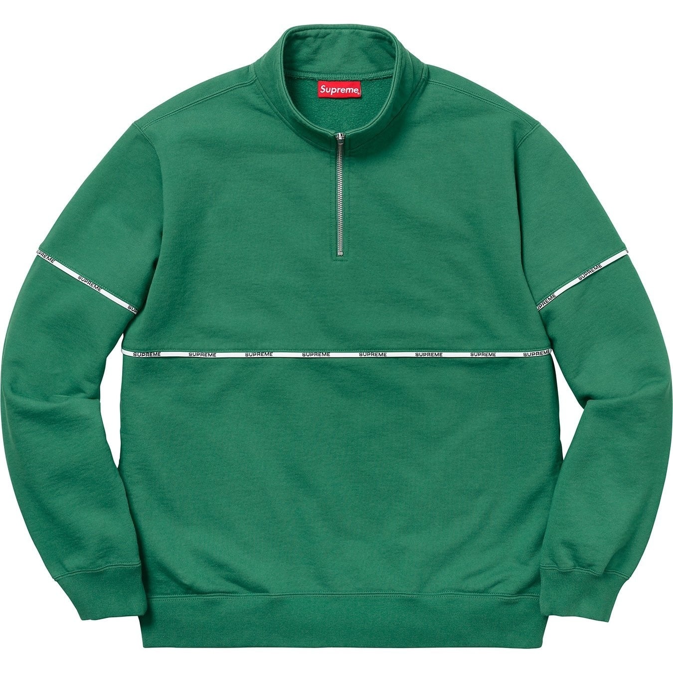 Logo Piping Half Zip Sweatshirt view 8